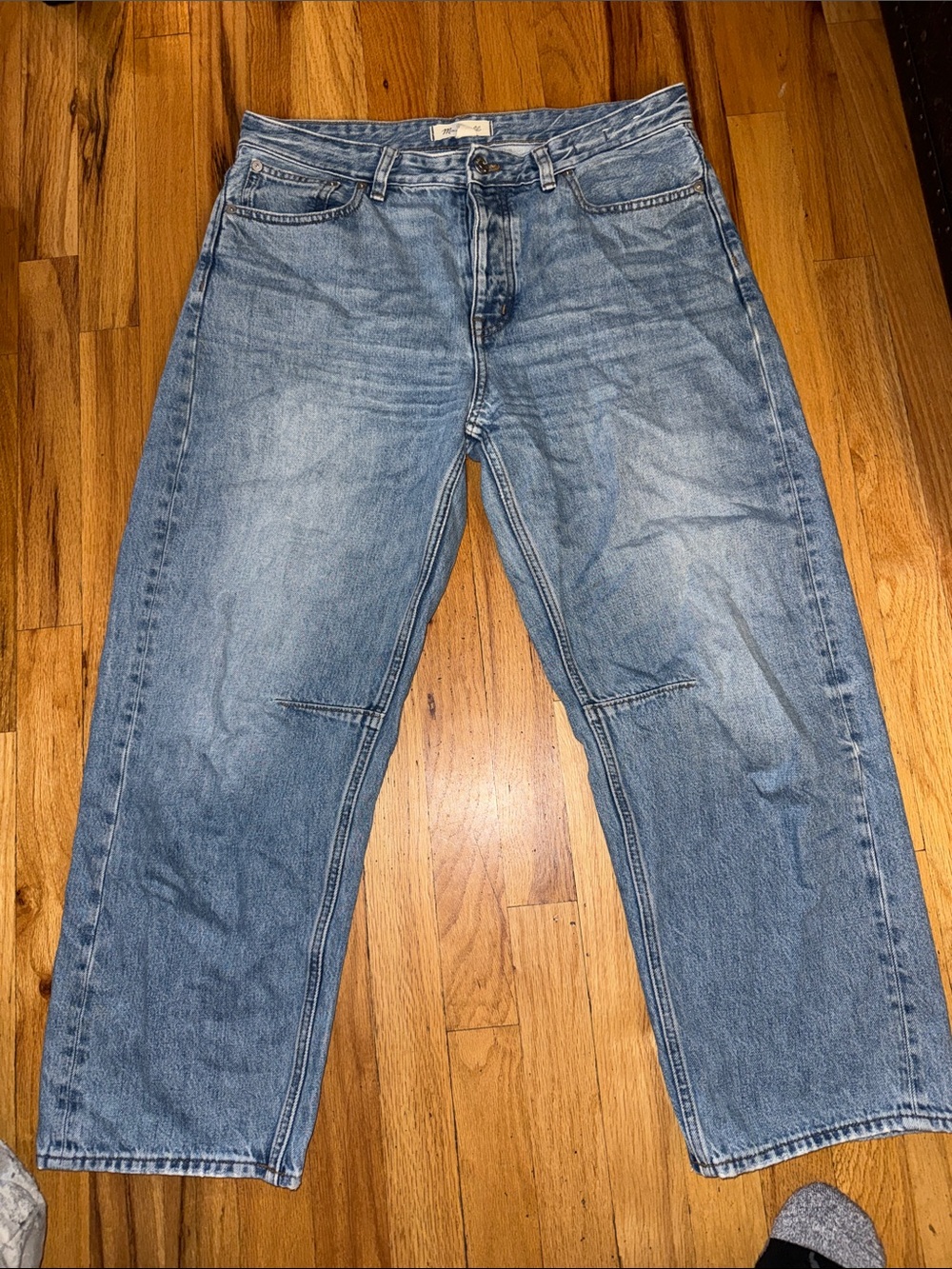 Madewell - The Darted Barrel Leg jeans denim pants bottoms